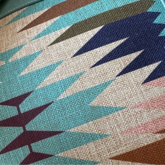 WRANGLER leather aztec concealed carry turquoise tote bag NWT - Picture 13 of 16